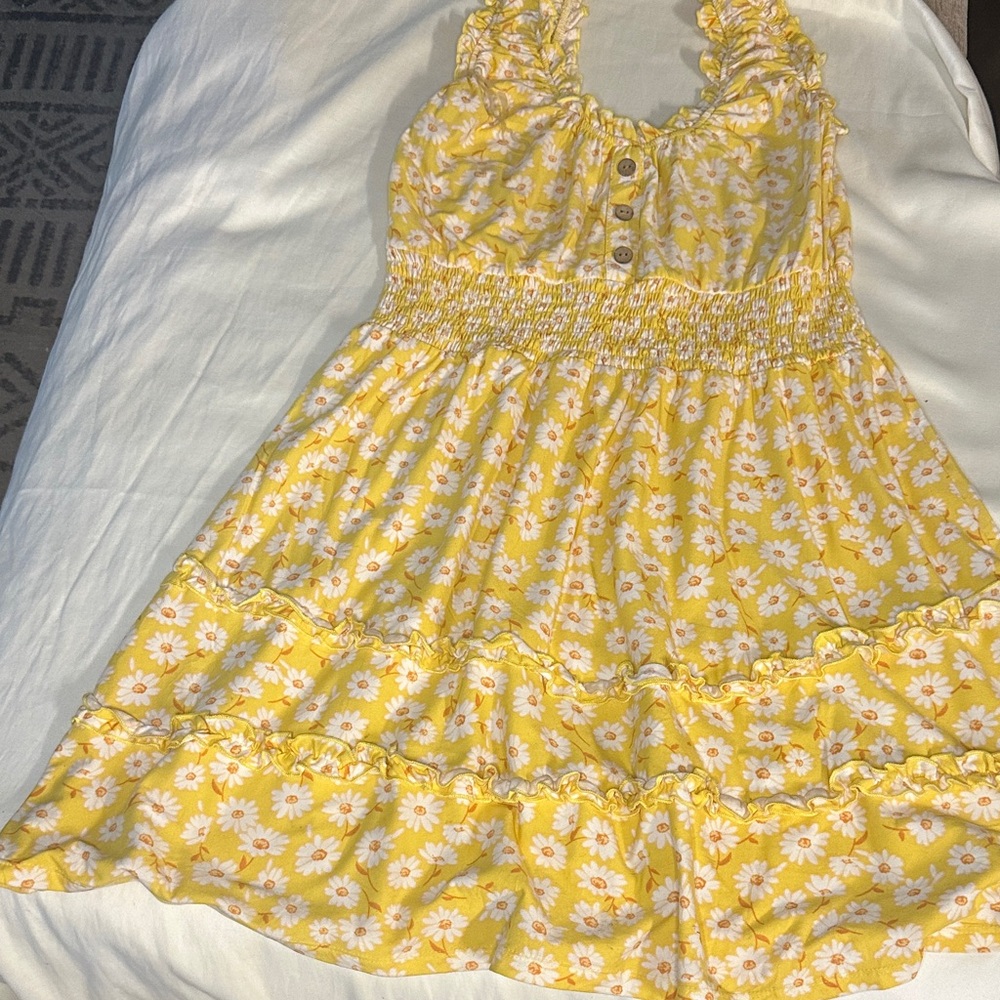 NOBO Yellow Floral Casual Dress